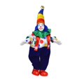 thumbnail image 2 of lionlar 8" Clown Character Doll Beautiful Costumes Porcelain Clown Model Display Can Sit Blue Pants, 2 of 9