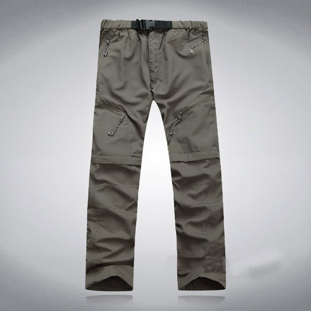 cllios Pantalon de Randonnée pour Homme Été Séchage Rapide Extérieur Mince Détachable Imperméable Pantalon Pantalon