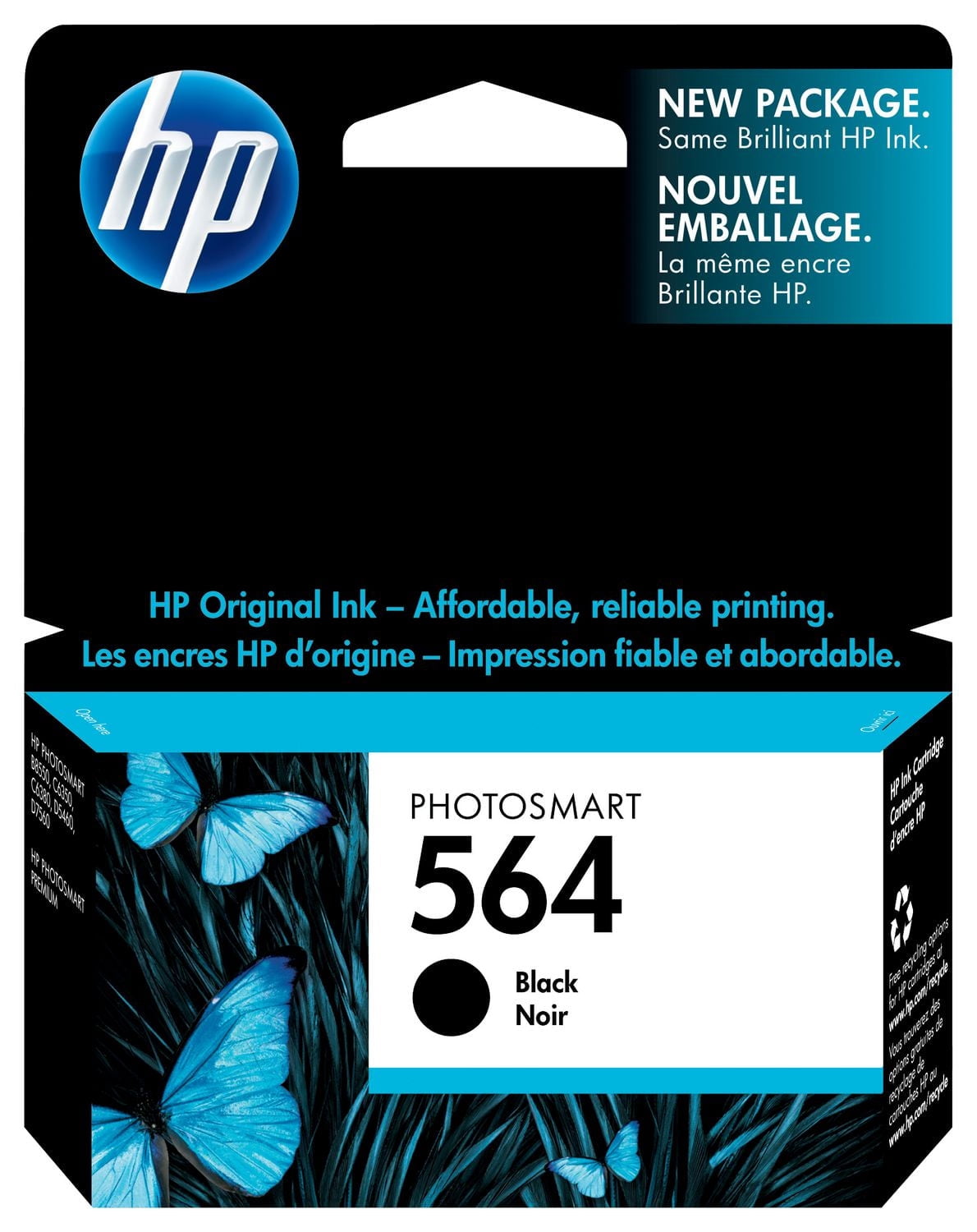 HP 564 Cartouche d’encre noire d’origine (CB316WN)