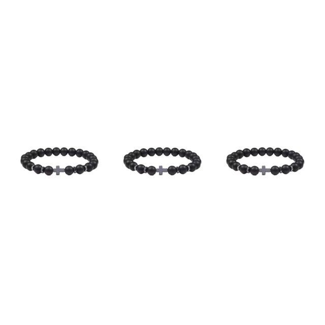 Redempat Fashionable And Comfortable To Wear Unisex Beaded Bracelets For Everyday Chic Frosted 3Set