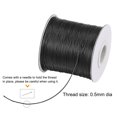 thumbnail image 3 of Unique Bargains Beading Thread Bracelet Weave Bead Craft Cord 0.5mm 159M/Roll (173-Yards) Decorative String, Black, 3 of 7