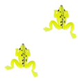 thumbnail image 3 of QualitChoice False Bait Surface Lure Low-Resistant Strong Toughness Steel Wire Baffle Bionic Fishing Tools Simulated Fish Scale Pattern Fluorescent Yellow 2Set, 3 of 6