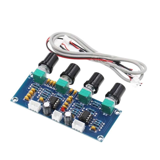 pitrice Amplifier Board Dual Channel Adjustable DC12 24V Sturdy Tone Boards Chip Electronic Easy Operation Module Music