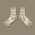 thumbnail image 1 of Womens To Keep Warm Sock Stripe Lightweight Cotton Athletic Socks, 1 of 4