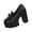 Black Leather Shoes for Women, variant on Hopeusnice Women's Leather Shoes Non-Slip Breathable Trendy Soft Pumps Shoes Thick-Soled Platform Heel PU Materials Summer And Fall Shoes Round Toe Moisture-Wicking Walking Shoes Beige 43