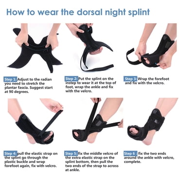 Khall Adjustable Foot Drop Brace Foot Splint, Plantar Fasciitis Night Splint Night Splints, Plantar Fasciitis Night Splint, Easy To Wear Night Splint For Adult Feet For Most Feet Types