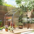 thumbnail image 2 of Outsunny Greenhouse, Walk-In Hot House, Clear PC Board with Sliding Door, 2 of 10