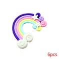 thumbnail image 1 of 6pcs Rainbow Decoration Candy Color Decoration Nail art Stars Clouds Soft Pottery Rainbow DIY, 1 of 2