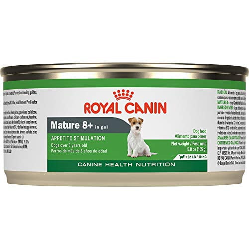 Royal Canin Nourriture en Conserve pour Chiens Mûrs pour 8+ Ans, Conserves de 5,2 Onces Poids Net 8,7 Lb (3,9 kg) (Lot de 24)