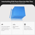 thumbnail image 2 of BalanceFrom Tapis d'Exercice en Mousse EVA Emboîtable de 24 Pi2, Bleu, 2 of 12