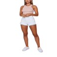 thumbnail image 3 of Women Girl Summer Rib Solid Color Tank Top   Neck Sleeveless Crop Top, 3 of 6