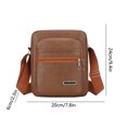 thumbnail image 3 of TopLLC Multi Layer Storage Shoulder Rucksacks Texture Business Travel Crossbody Bag Large Capacity Commuting Handbag Men's Rucksacks shoulder rucksack, 3 of 6