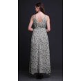 thumbnail image 2 of Bimba Robe Longue à Imprimé Floral pour Femme, Bretelles Spaghetti, Col en V, Maxi, Tenue de Plage - Très Petit, 2 of 4
