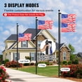 thumbnail image 4 of VEVOR 30FT Detachable Flagpole Kit Heavy Duty Aluminum Flag Pole Black, 4 of 9