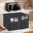 thumbnail image 2 of Kitchen Microwave Oven Cover Insulated and Easy to Clean Black, 2 of 9