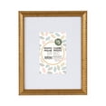 thumbnail image 1 of DesignOvation Salsita 8" x 10" matted to 4" x 6" Beaded Antique Gold Tabletop Picture Frame, 1 of 9