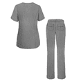 thumbnail image 2 of Adar Pro Heather Breakthrough Plus Ensemble de Sarrau pour Femmes - Haut à Col en V Amélioré et Pantalon à Multiples Poches, 2 of 7