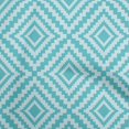 thumbnail image 1 of oneOone Viscose Chiffon Sky Blue Fabric Geometric Sewing Craft Projects Fabric Prints By Yard 42 Inch Wide, 1 of 4