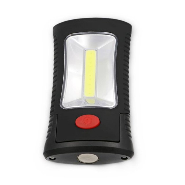 COB Lampe de Poche LED + 3 LEDs Rechargeable Lampe de Camping Magnétique Suspendue