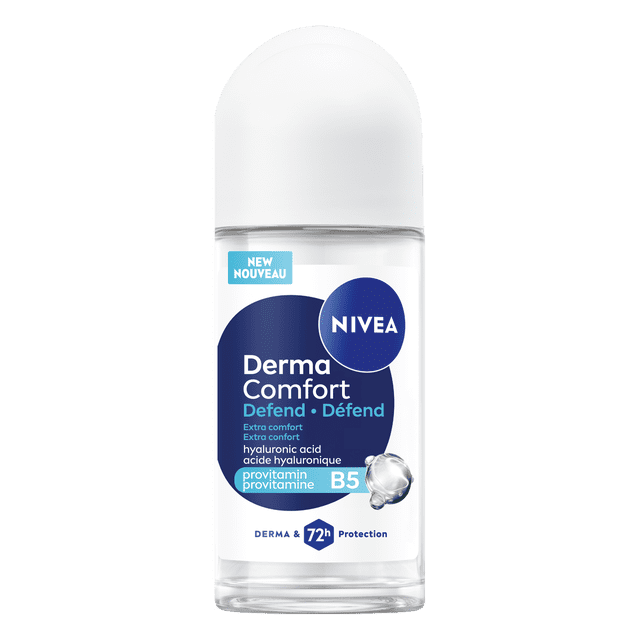 NIVEA Derma Comfort Defend Roll On Antiperspirant 72-Hour Protection, 50 mL