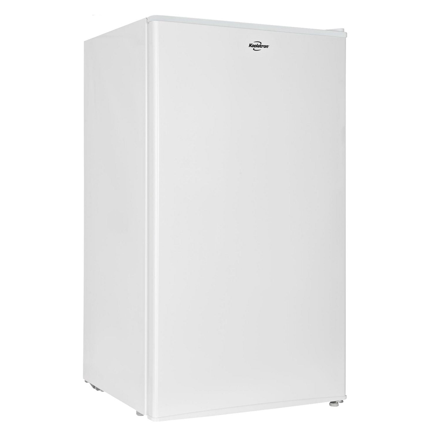 Koolatron 3.2 Cu. Ft. Mini Fridge with Freezer, White, Reversible Door, Compact Refrigerator