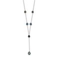 thumbnail image 2 of 925 Sterling Silver Peacock Freshwater Cultured Pearl Necklace 16 Inch, 2 of 3