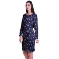 thumbnail image 4 of Moomaya Womens Full Sleeve Printed Midi Length Printed Bodycon Dress, 4 of 6