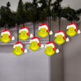 thumbnail image 2 of Christmas Battery Operated EmoteGlow Light String-S/8-Musical Grinch-Dr. Seuss (Classic White), 2 of 6