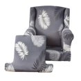 thumbnail image 1 of Elastic Wingback Chair Cover Single Sofa Seat Cover Washable Armchair Cover Sofa Gray, 1 of 8