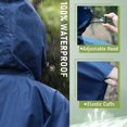 thumbnail image 3 of LEEYNEER Poncho de Pluie Imperméable à Capuche pour Adultes Femmes avec Poches, 3 of 5