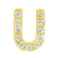 thumbnail image 1 of tredstone Simple Design Letter Rhinestone Earring Party Hiking Portable Stud Earrings Photo Shooting Ear Decor Jewellery U, 1 of 8