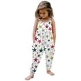 thumbnail image 2 of Girls Childrens Summer Romper Printing Sling Sleeveless Backless Short Jumpsuit, 2 of 9
