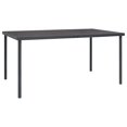 thumbnail image 2 of vidaXL 7 Piece Garden Dining Set Black Steel and Textilene, 2 of 5