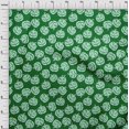 thumbnail image 4 of oneOone Velvet Green Fabric Halloween Sewing Craft Projects Fabric Prints By Yard 58 Inch Wide, 4 of 4