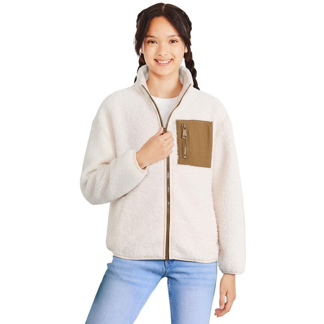 Justice Girls' Teddy Fleece Jacket
