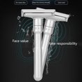 thumbnail image 4 of Stainless Steel Blade Mild Gift for Him Womens Face Manual Shaver Double Edge Razor Classic Men Shaving Adjustable Safety Razor (silver), 4 of 7
