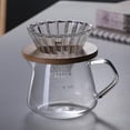 thumbnail image 3 of veasfak Homyl 1pc Heat Resistant Glass Pour Over Coffee Maker with Funnel Manual 300ML, 3 of 9