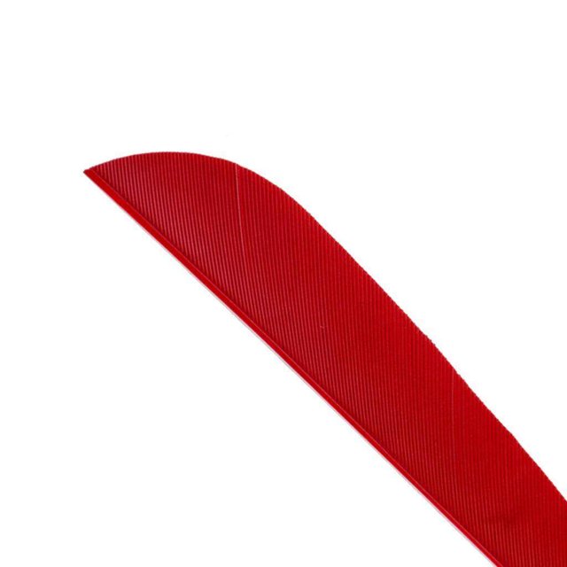 Langgg 12 Pieces Archery Hunting Arrow Feather Fletching Right Wing Fletches 4 inch Red