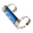 thumbnail image 4 of Exhaust Pipe Cover Protector, Stainless Steel High Strength Impact Resistance Exhaust Heat Shield Cover  For Motorcycle Bluing, 4 of 8