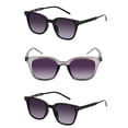 thumbnail image 1 of "The Modish" Womens Fashion Reading Sunglasses – Full Lens Reader, UV Protection, Stylish & Comfortable (3 Pack) - Jet/Crystal Slate - 2.50, 1 of 8