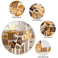 thumbnail image 4 of Nappe Imperméable d'Automne pour l'Action de Grâce Ferme Rectangle Lavable Nappes Rétro Citrouille Dinde Feuilles d'Érable Résistant à l'Huile pour Cuisine Salle à Manger/vacances Patchwork à Carreaux Buffalo, 60x84 Po, 4 of 6