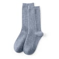 thumbnail image 2 of Women's Casual Home Solid Color Mid-Calf Socks, Warm Wool, Polyester, One Size Fits Shoe Sizes 35-42, 2 of 4