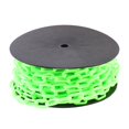 thumbnail image 1 of Abbracc Plastic Chain Links Decoration Caution Sign Lightweight Barrier Chain for Bright Green, 1 of 9
