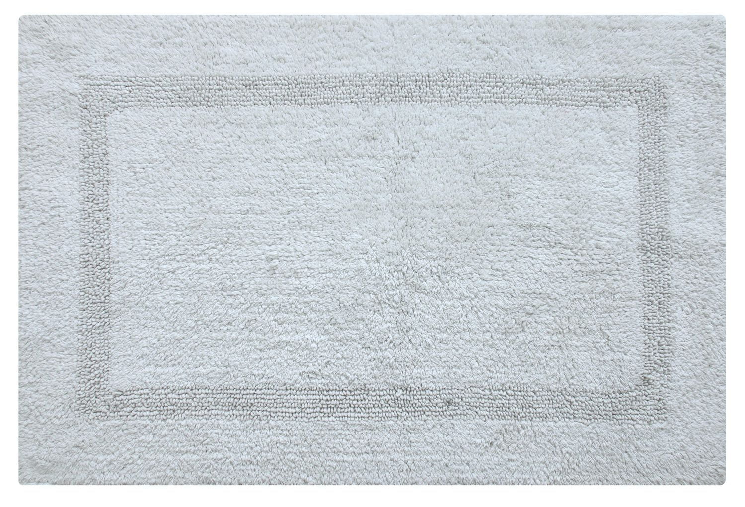 Tapis de bain en coton réversible doux et absorbant Fabstyles Basix