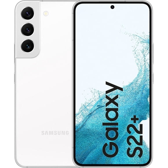 Refurbished Samsung Galaxy S22+ 5G - 128GB – White – 50MP Triple Rear & 10MP Front Camera - Fully Unlocked Smartphone - Fair Condition
