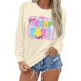 thumbnail image 1 of Zhanying White Sweatshirt Women Solid Color Cute Pullover Plus Size Long Sleeve Fall Tops Sweaters 2025 Trendy Clothes, 1 of 6