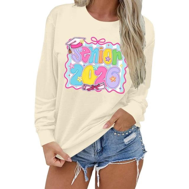 Zhanying White Sweatshirt Women Solid Color Cute Pullover Plus Size Long Sleeve Fall Tops Sweaters 2025 Trendy Clothes