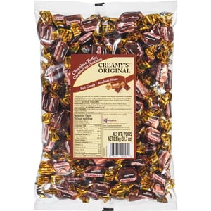 EXCLUSIVE BRANDS Chocolate Toffee  Creamy Originals Soft  Bulk Candy 31.7oz/0.9 kg