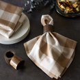 thumbnail image 2 of AMERTEER Plaid Cloth Napkins Set of 6  Polyester Napkins Washable  Oversized Gingham Napkins  Christmas Dinner Napkins for Wedding  Parties  Thanksgiving  Dinner Decor, 2 of 5