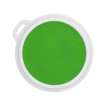 Round Ink Pad, Washable Ink Pad Stimulate Imagination Strong Coloring Power For Wood Green,Red,Orange,Black,Purple,Sky Blue